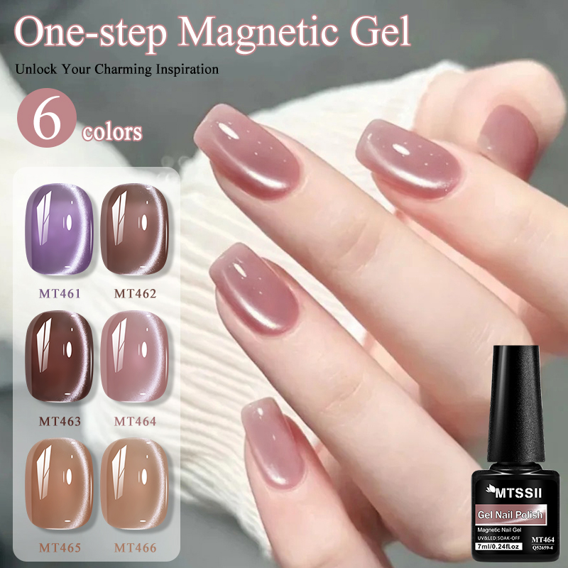 Nail Art One Stroke - Esmalte em gel magnético de 7ml,