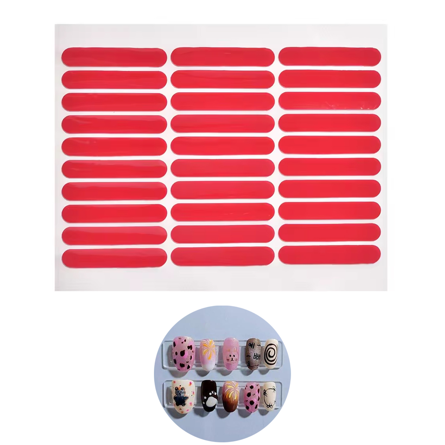 Striping Tape Nail - Lulaa fita de cristal dupla face