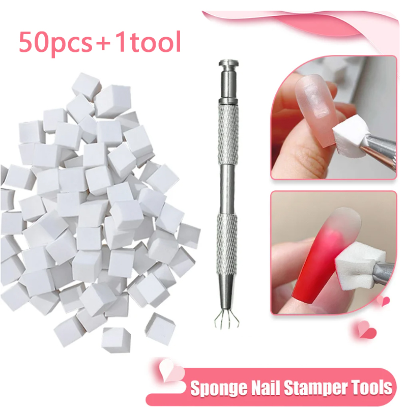 Dip Powder Nail - 50/150 pçs esponja gradiente arte do
