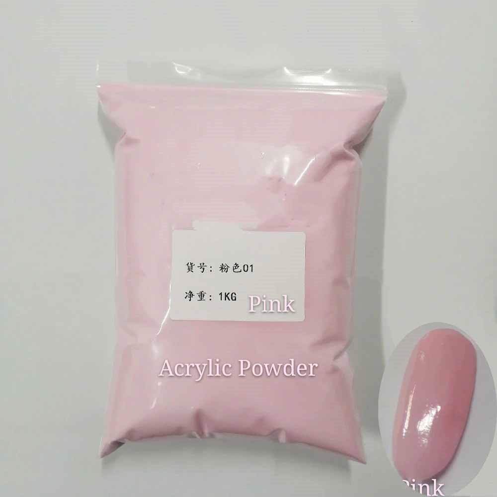Acrylic Powder Clear - Pó acrílico para unhas, 1kg, nude,