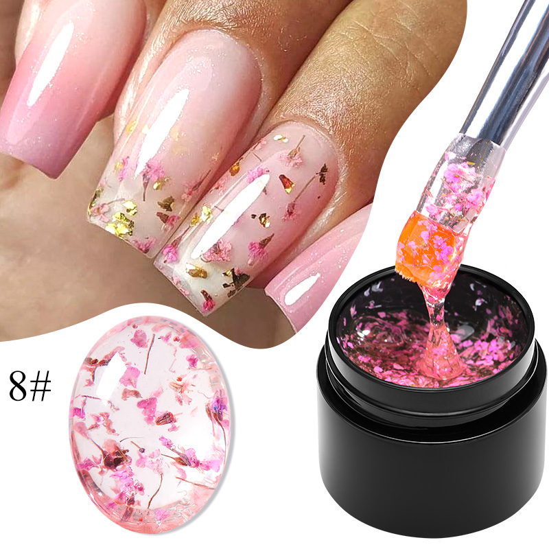 Nail Art Orange - MEET ACROSS 5ml Rosa Flor Seca