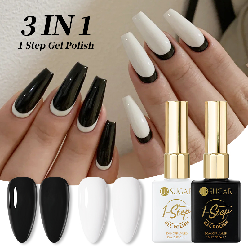 Nail Art One Stroke - UR SUGAR 3 EM 1 Preto
