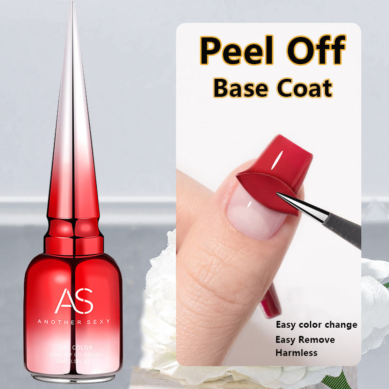 Peel Off Base Coat - Como 15ml descascar base gel longo