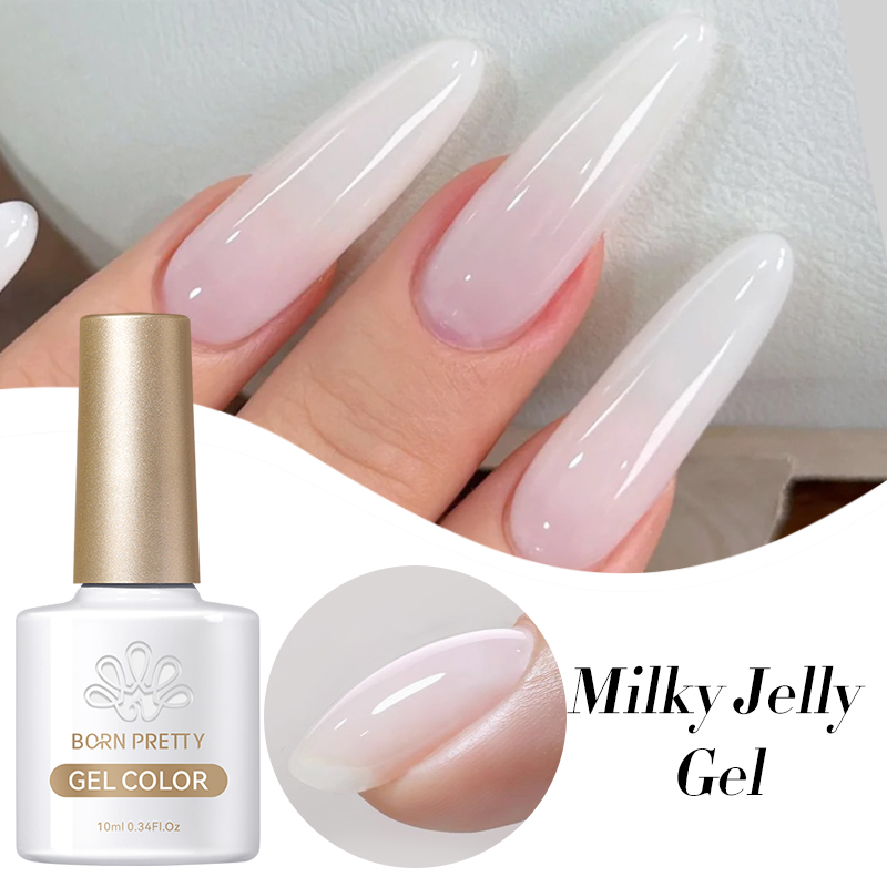 Nail Art Orange - Born pretty 10ml geléia leitosa gel