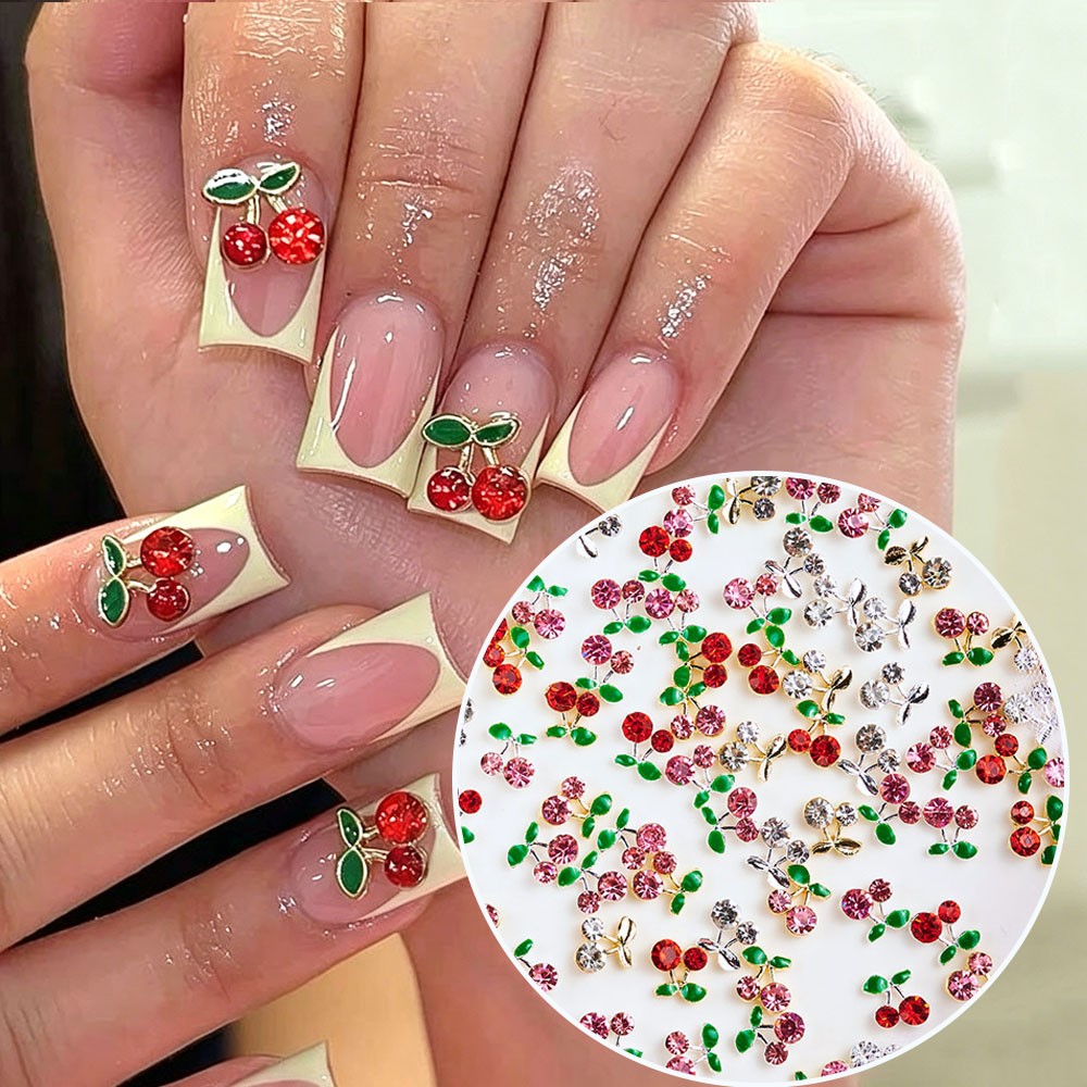 40 peças de Gemas de Diamante  - Nail Art Red Cherry avaliação e preço