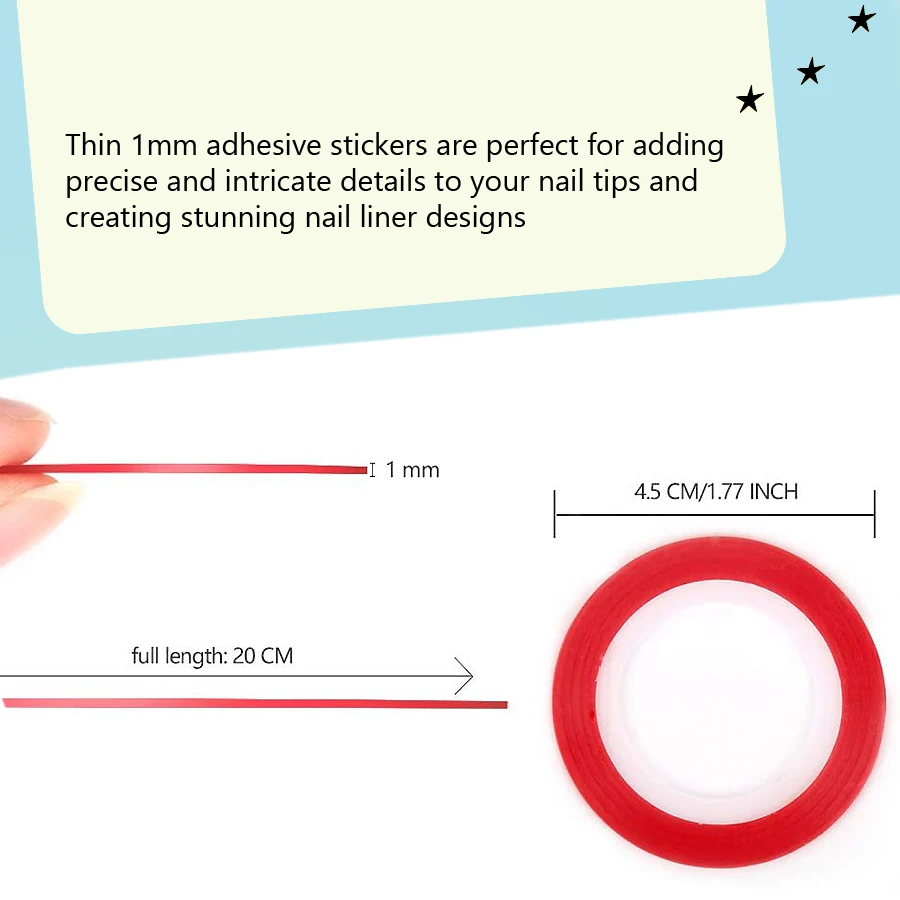 10 rolos de fitas adesivas par - Striping Tape Nail avaliação e preço