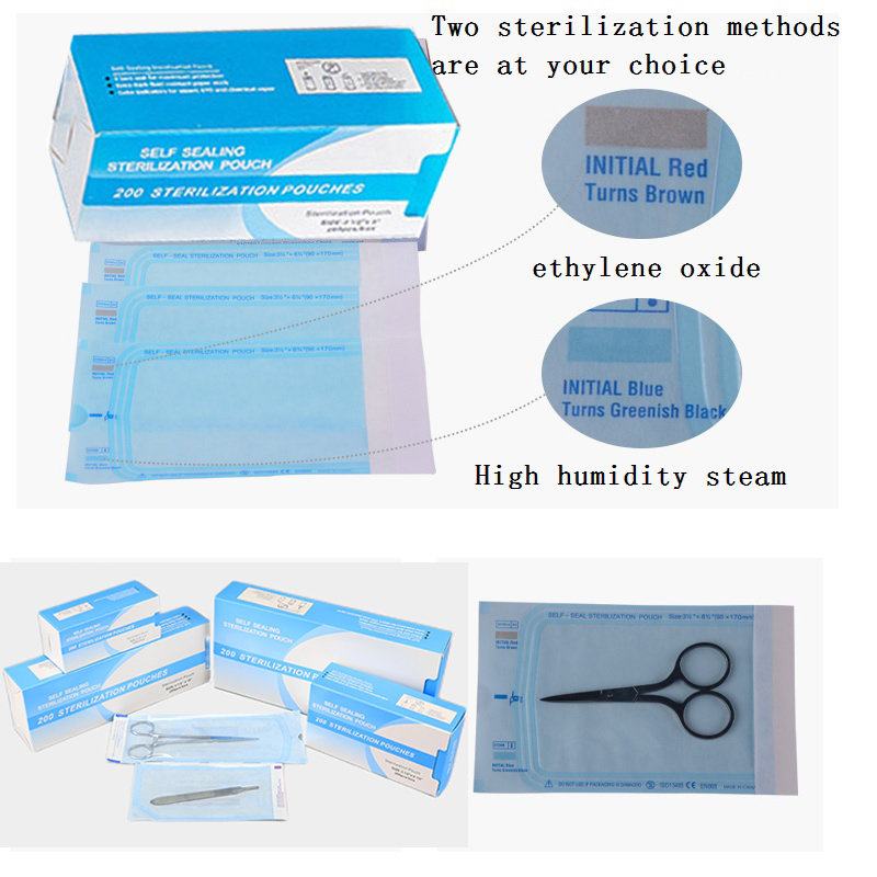 200 peças bolsa de esterilizaç - Striping Tape Nail avaliação e preço