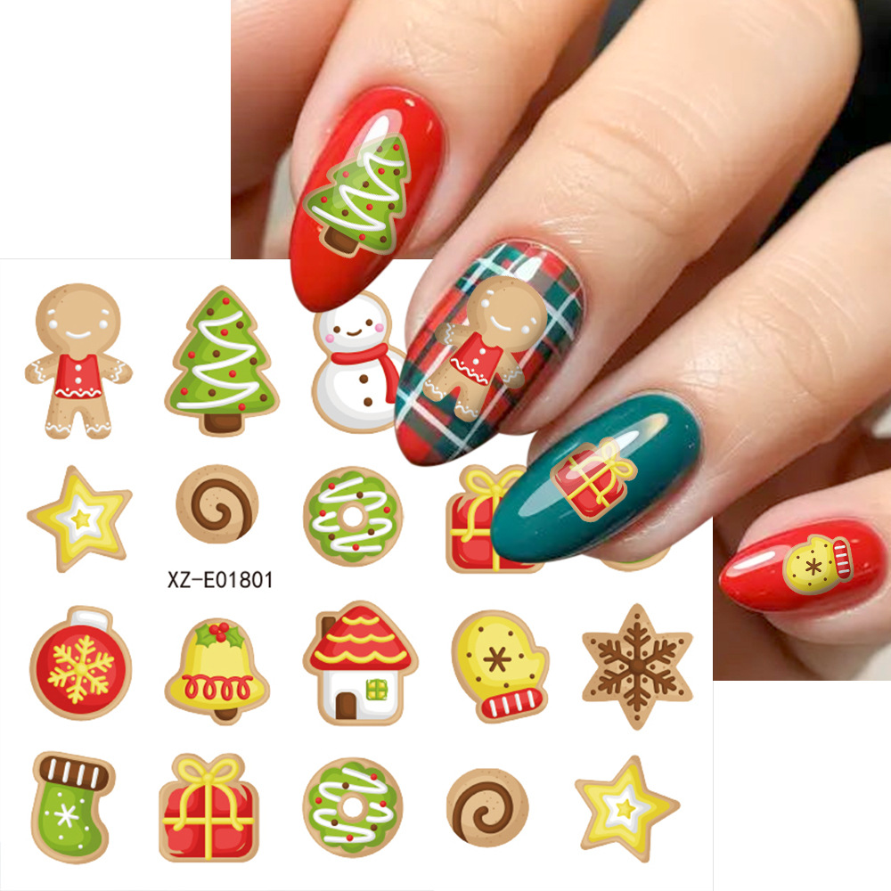 30 peças/conjunto de adesivos  - Nail Art Xmas Design avaliação e preço