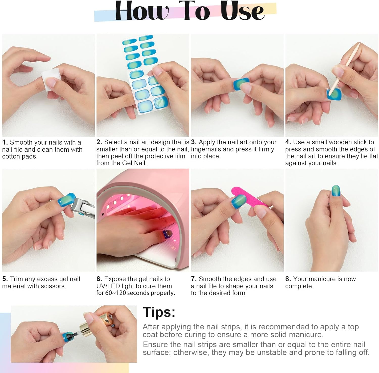 20/22 dicas uv semi curado gel - Nail Art Xmas Design avaliação e preço
