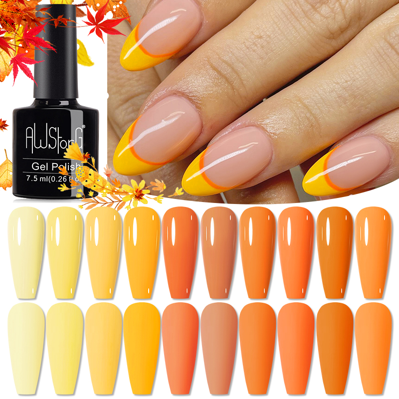 AWStorG 7.5ml 10 Cores Esmalte - Nail Art Orange avaliação e preço