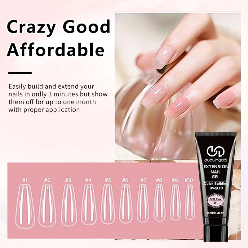 8 Pçs/set Poly Extensão Gel Co - Acrylic Powder Clear avaliação e preço