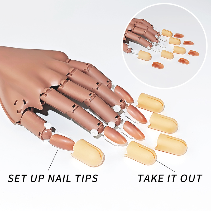 Prego falso prática mão peças  - Nail Art Viral avaliação e preço