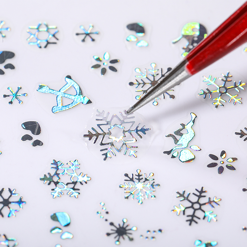 Holográficos prata flocos de n - Nail Art Xmas Design avaliação e preço