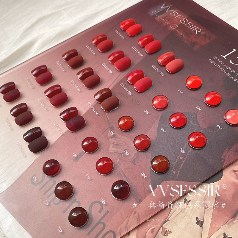 Conjunto de Esmalte em Gel Ver - Nail Art Red Cherry avaliação e preço